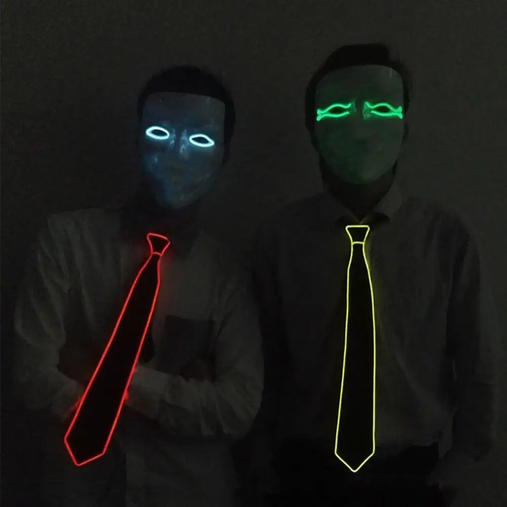 Bow Tie LED Glow in The Dark Flashing Nighttime Party Tie Weddings Halloween Christmas Cosplay Luminous Tie Kids LED Necktie