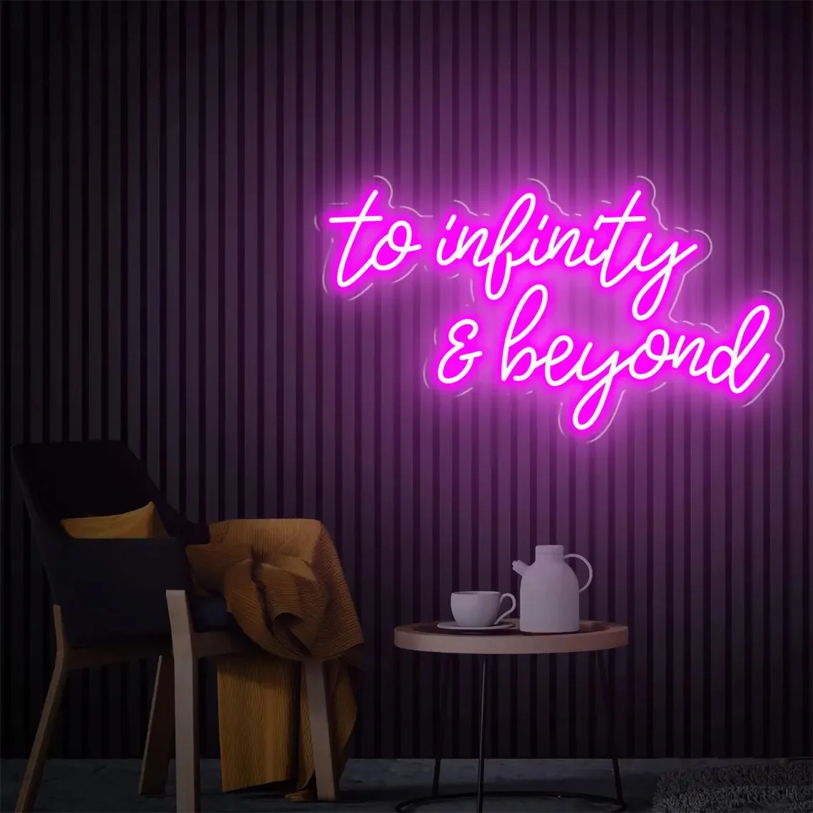 

To Infinity and Beyond Neon Sign Inspirational Saying Decor Child and Teens Room Home Wall Decor Shop Bar Decor Gift
