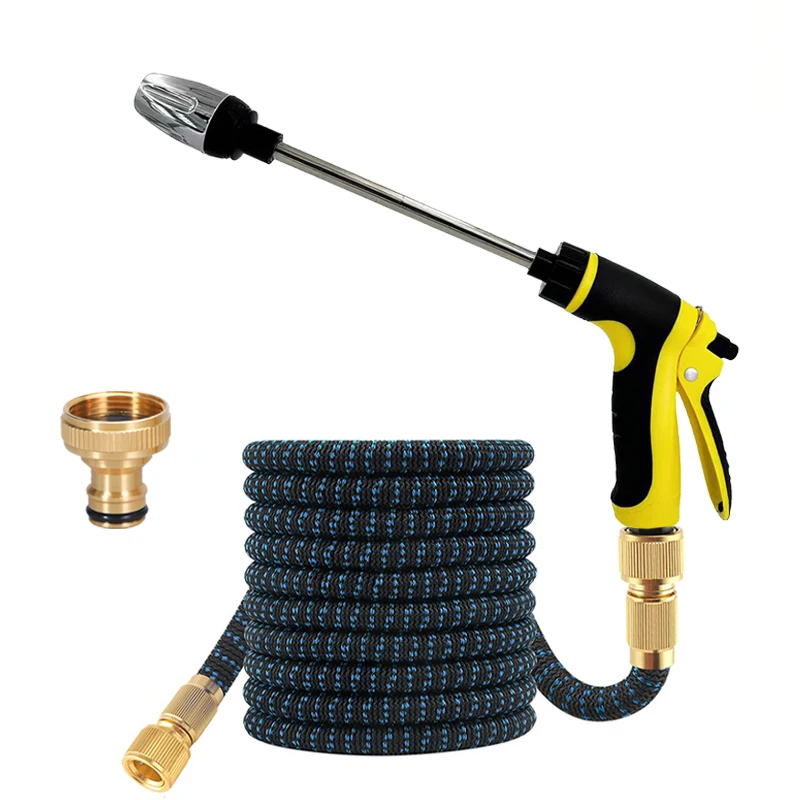 Expandable Garden Hose, High-Pressure Water Gun, Adjustable Nozzle, Suitable For Car Washing And Lawn Irrigation Supplies