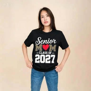 Senior Mom Class of 2027 Proud Mom of A 2027 Graduate T-Shirt