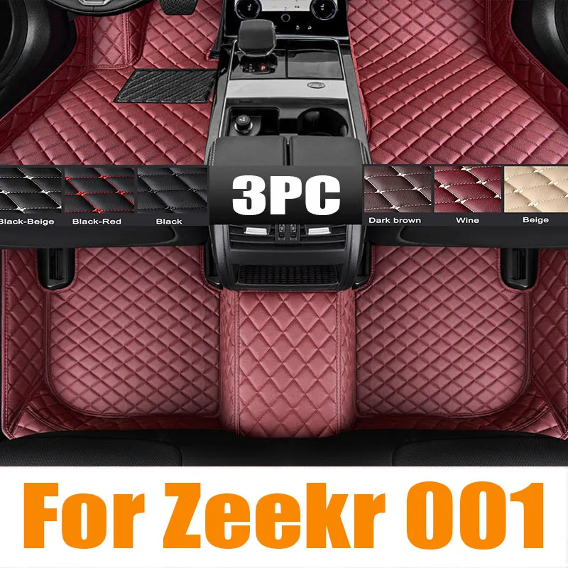 

For Zeekr 001 2021 2022 2023 2024 Car TPE Floor Mat Anti-dirty Waterproof Universal Leather Foot LHD Mud Carpet Rug Accessories