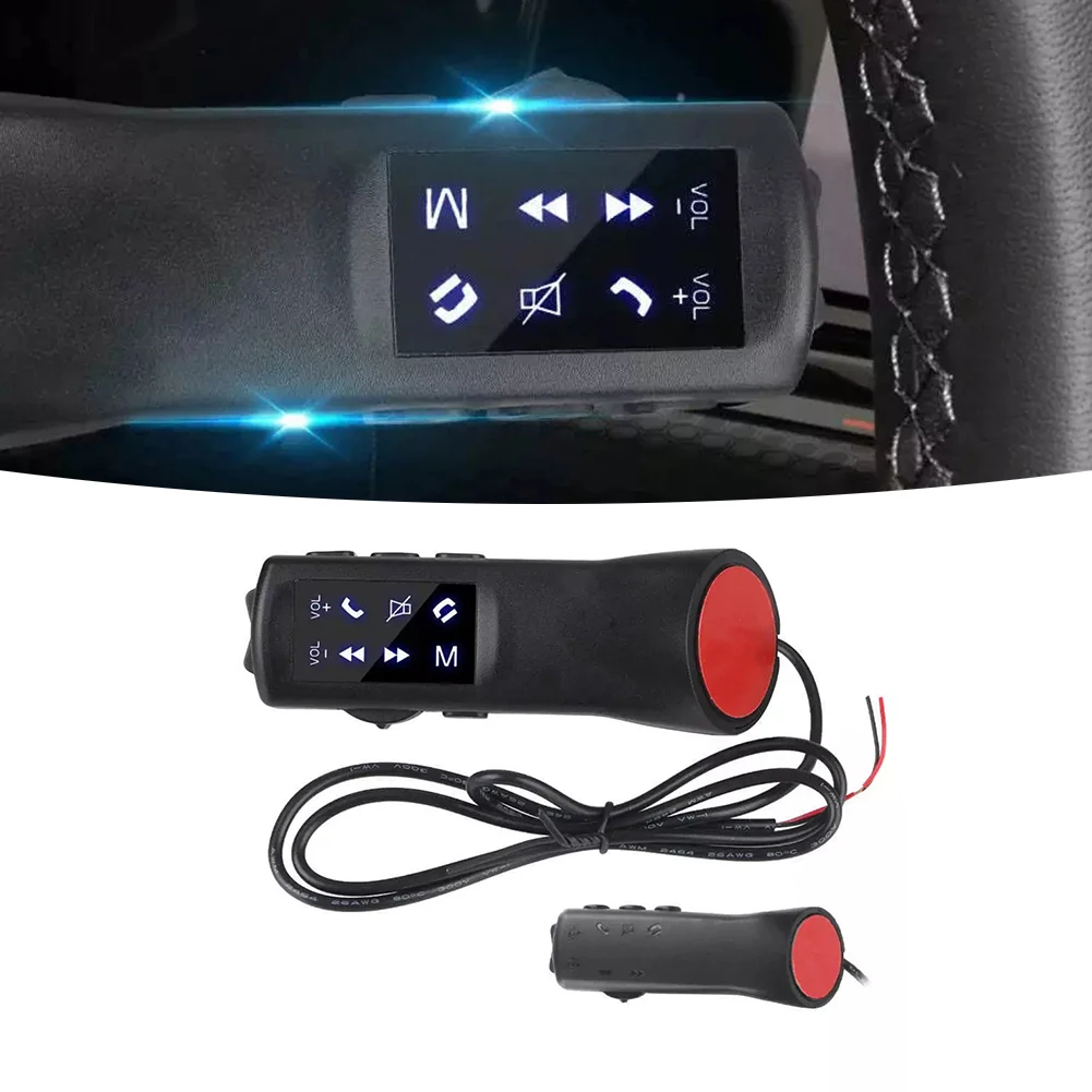 Innovative For Car Steering Wheel Buttons Controller Featuring Eight Controls for Enhanced Audio & Call Access at 12 Volts