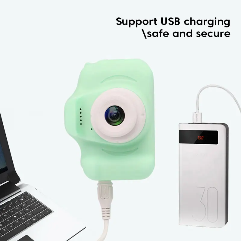 Kinderen Camera 1300 W Pixel Mini Cartoon USB Opladen Fun Camera Ondersteuning Tf-kaart Data Lezen Migratie Voor Jongens meisje Kinderen Geschenken