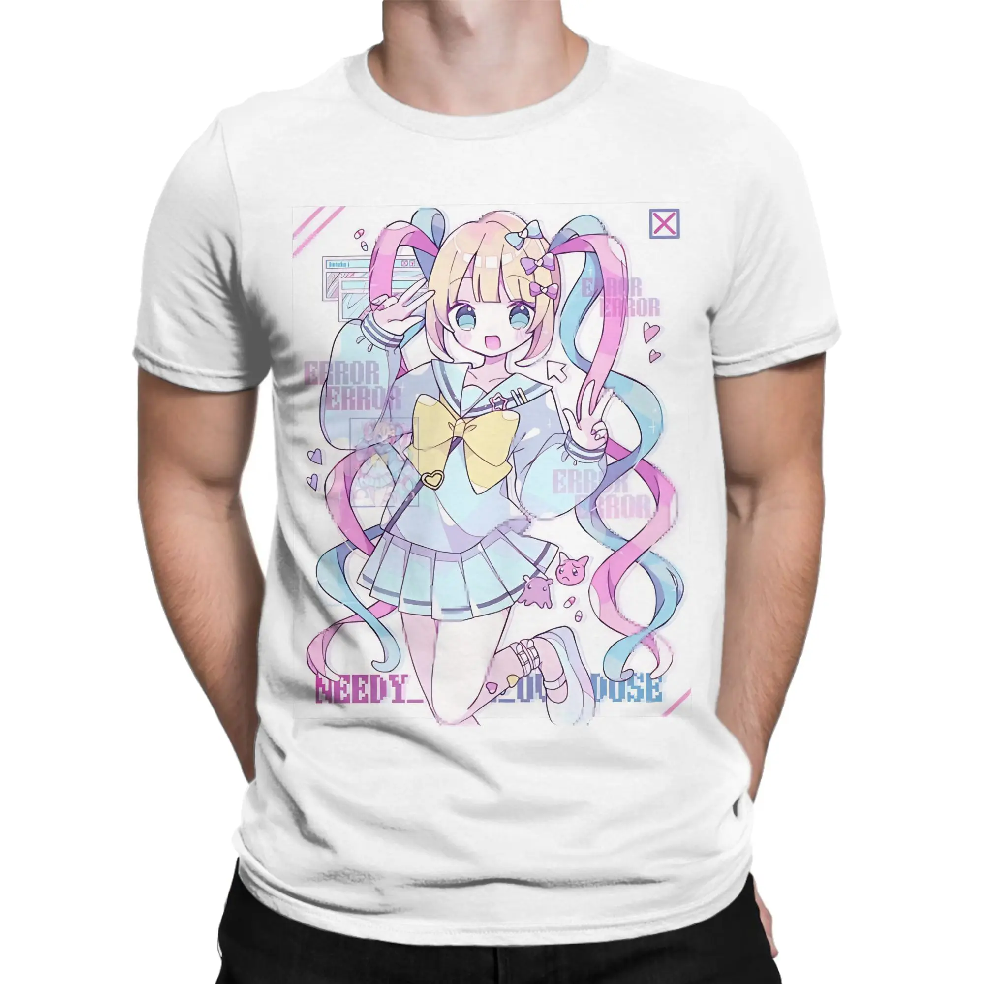 Men Women Needy Streamer Overload  Kangel T Shirt  Pure Cotton Clothing Novelty Short Sleeve Crewneck Tee Shirt