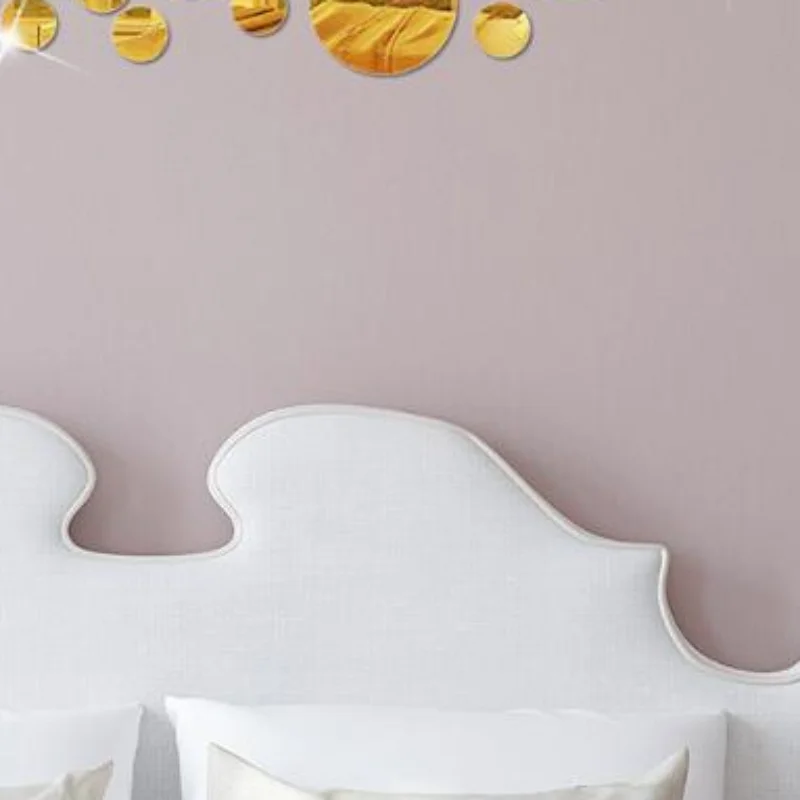 26PCs 3D Round Mirror Acrylic Mirror Wall Sticker DIY Bedroom Bathroom And TV Background Room Sticker Wall Decoration