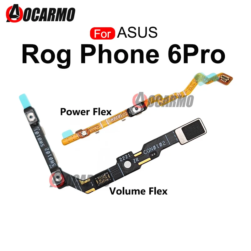 Power On/Off And Volume Buttons Flex Cable For ASUS ROG Phone 6 Pro rog6pro Replacement Repair Parts