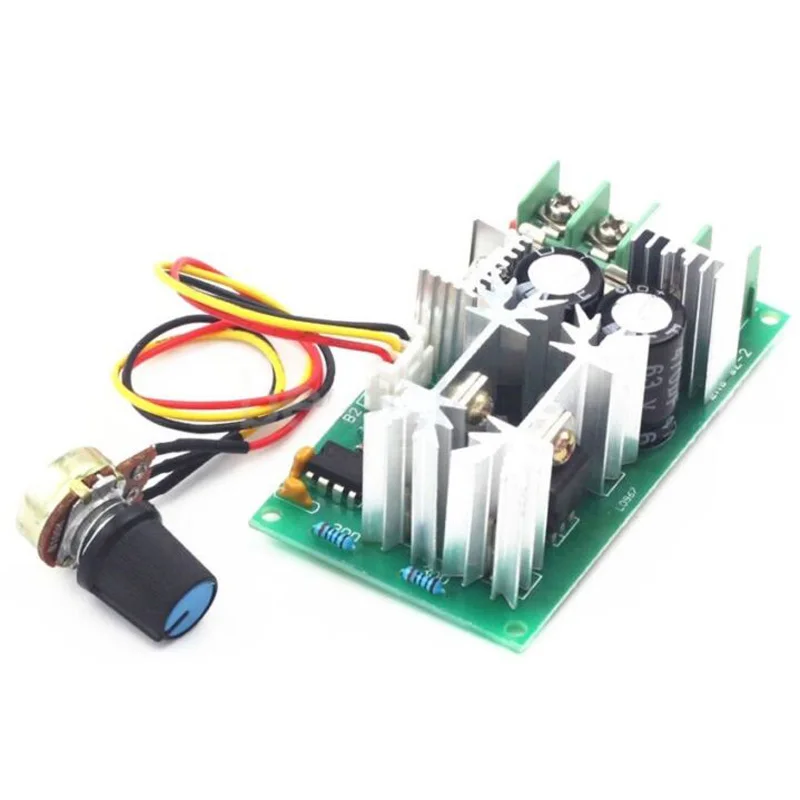 Advanced 20A DC Motor Speed Control Module for 12V 24V 36V 48V with Adjustable Potentiometer for Speed Control