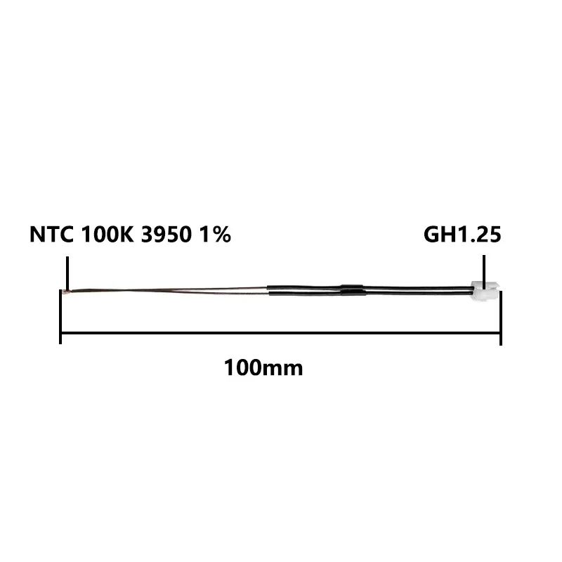 1pcs Bambulab Hotend Thermistor 300℃ For Bambulab X1C P1P Series 3D Printer DIY Project