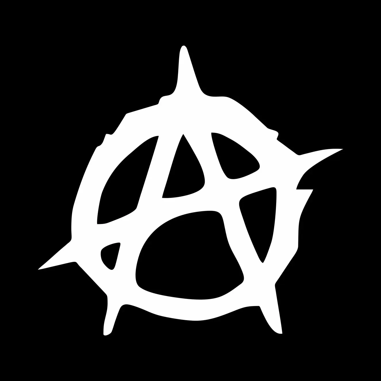 New Design Anarchy Car Creative Decoration Decal Decal Decoration Personality Car Accessories Car Decal Black/silver, 12cm