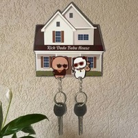 Cartoon Bubu Dudu Wall Key Holder Cute Keychains Hanger Baby Yier Bear Panda Keyring for Accessories Bag Key Chain Fans Coupl