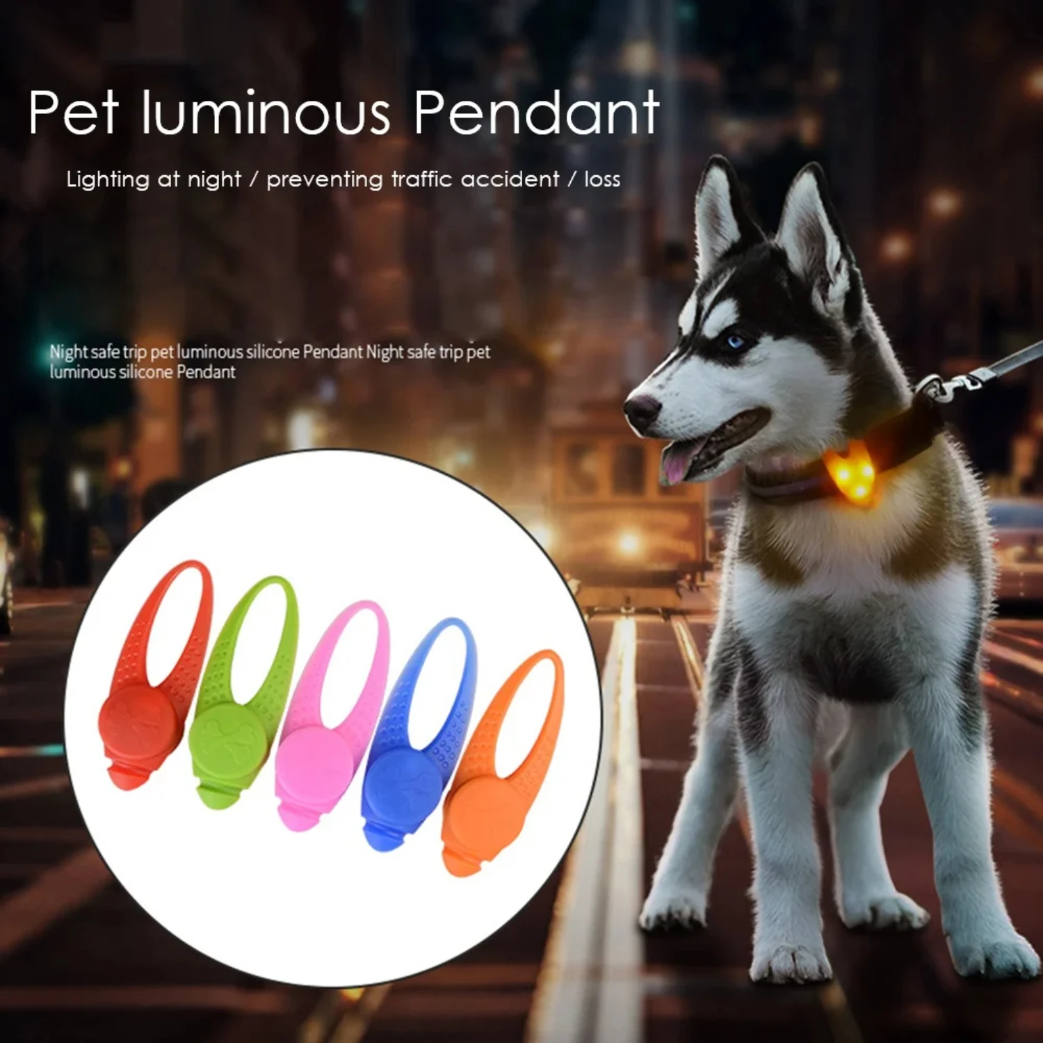 more your and pendant ke Add safer pets. our silicone for walks with and and stylish some flair LED nighttime waterproof durable