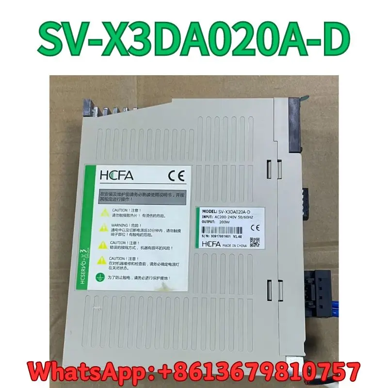 second-hand Servo driver SV-X3DA020A-D test OK Fast Shipping