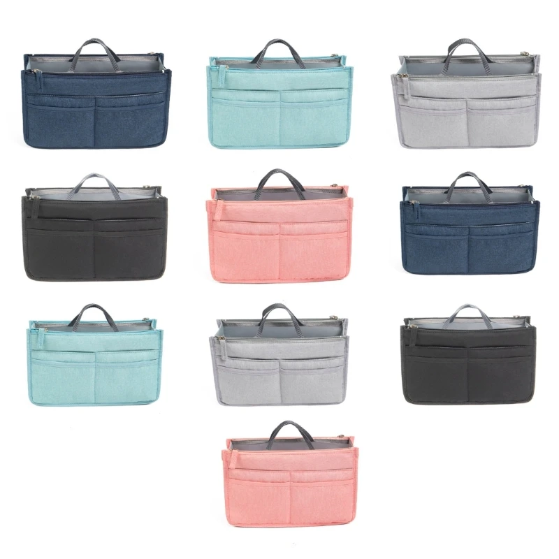 Y166 Versatile Travel Toiletry Bag with Double Zipper Opening Insert Bags