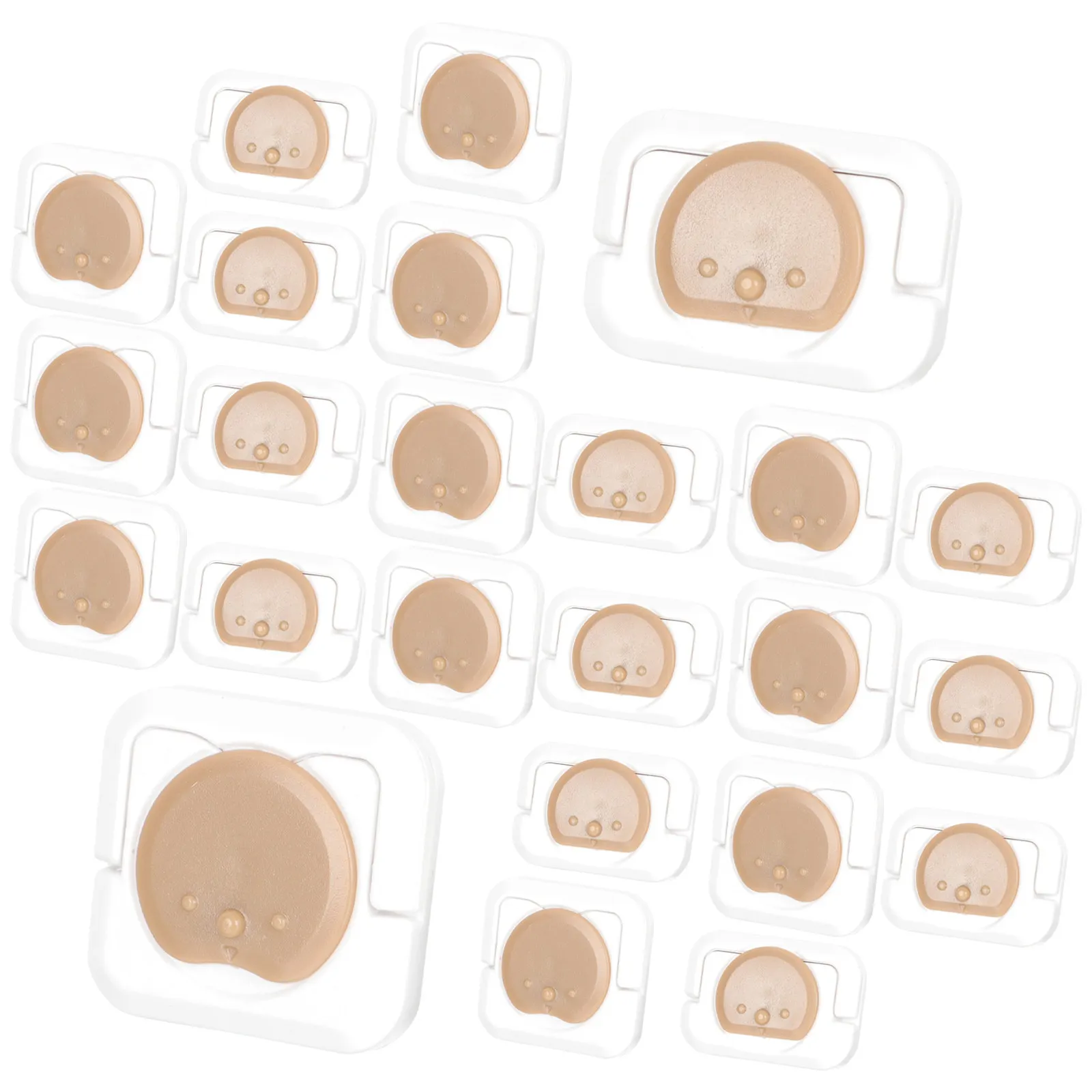

24Pcs Baby Proof Outlet Covers Safety Socket Protectors Childproof Electrical Plug Caps for Home Office Garage Use