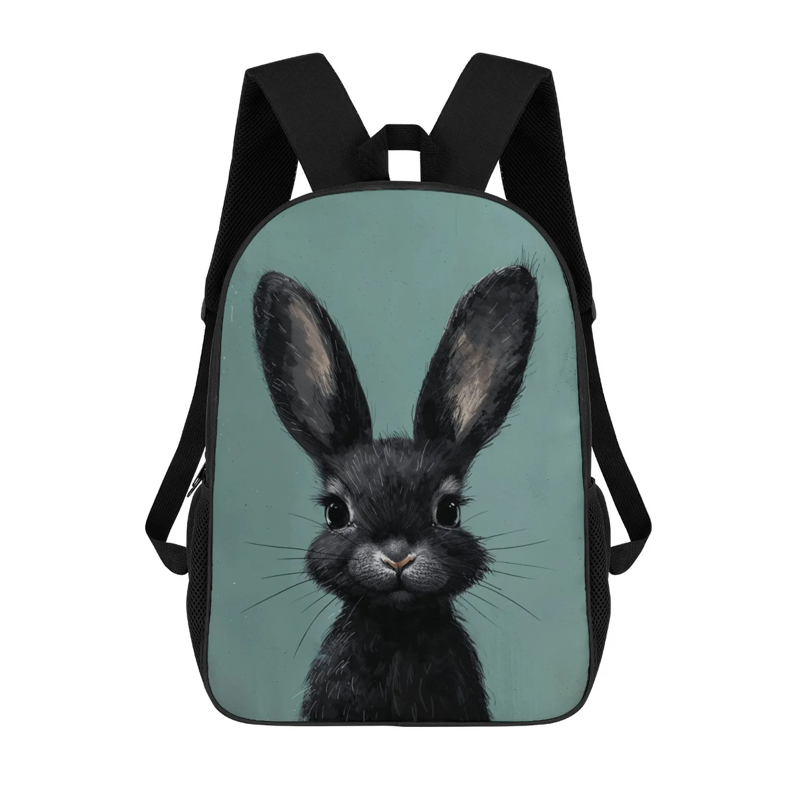 

Lively Black Bunny Mochilas Escolares Школьная сумка с принтом 17 дюймов Японские школьные сумки 17-дюймовый школьный рюкзак