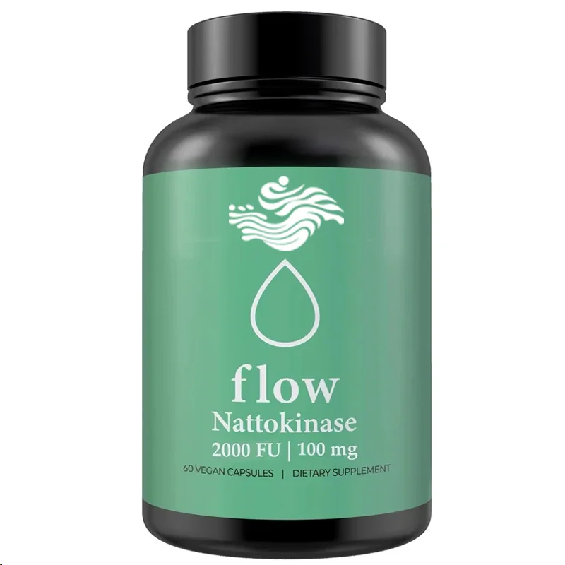 

Pure Nattokinase 100 мг 2000 Фу | | Комбинезон поддержки вегетарианских капсул 60, без глютена, без гликона