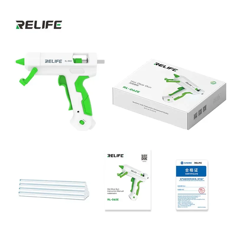 RELIFE RL-062E Hot Melt Glue Dispenser RL-097 Hot Melt Adhesive Stick (10 pieces/pack) Strong Adhesion Manual Glue Dispensing