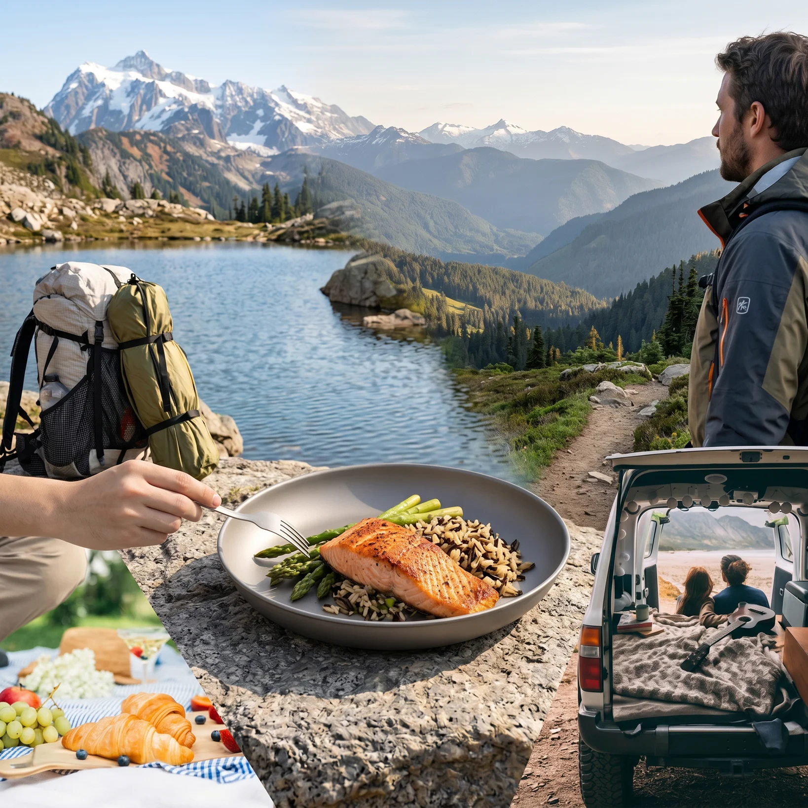 Portable Titanium Round Camping Plate Outdoor Ultralight Tableware Cookware Dishwasher Safe Backpacking Dinner Plate for BBQ view 5