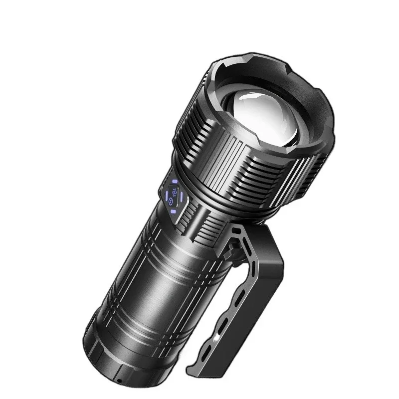 New super bright flashlight charging outdoor far long battery life large capacity lumen laser
