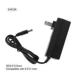 8.4V/2A Lithium for DC 5.5x2.1mm Polymer EU/ US Plug Lithium Li-ion Power Supply Adapter