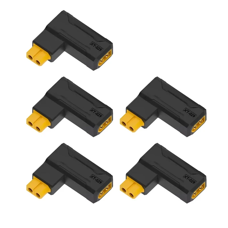 Right Angle Male to Female Connector 90 Degree Wireless Connector for RC FPV Toy Car Plane Drone Battery-ELEC