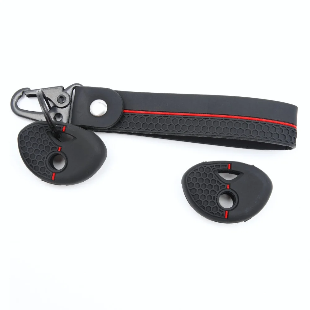 Silicone Car Key Fob Cover For BMW K1200R R1200RT K1300R S1000RR F650GS F800GS F800ST with swivel clip Premium Protective