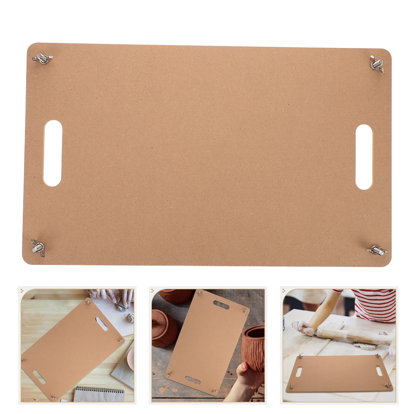 

Clay Wedging Board Professional Pottery Kneading Surface Smooth Flat Mdf Craft Mat for DIY Ceramics Sculpting Beginner to Expert