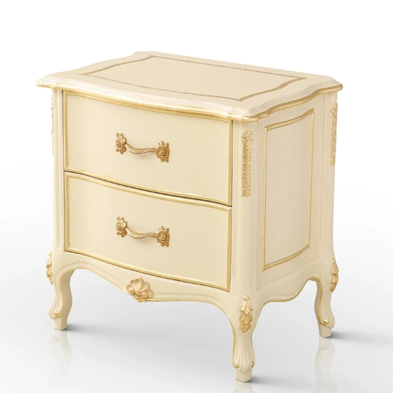 

Bedroom furniture set classical solid wood bedside table