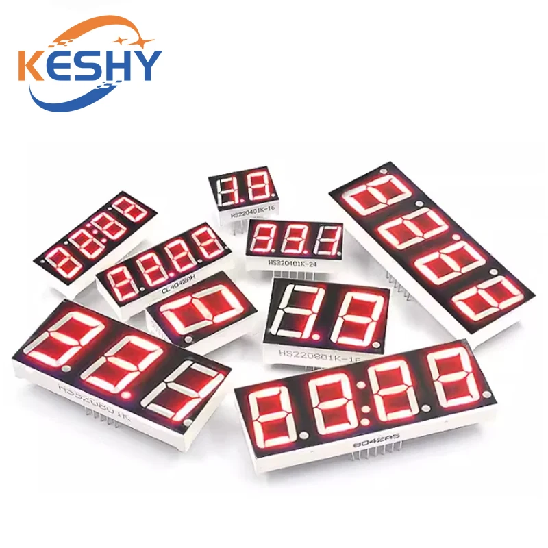 5 قطعة أنبوب رقمي الأنود المشترك الكاثود الأحمر 1Bit 2Bit 3Bit 4Bit أنبوب رقمي 0.28 0.36 0.4 0.56 بوصة LED عرض 7 قطعة