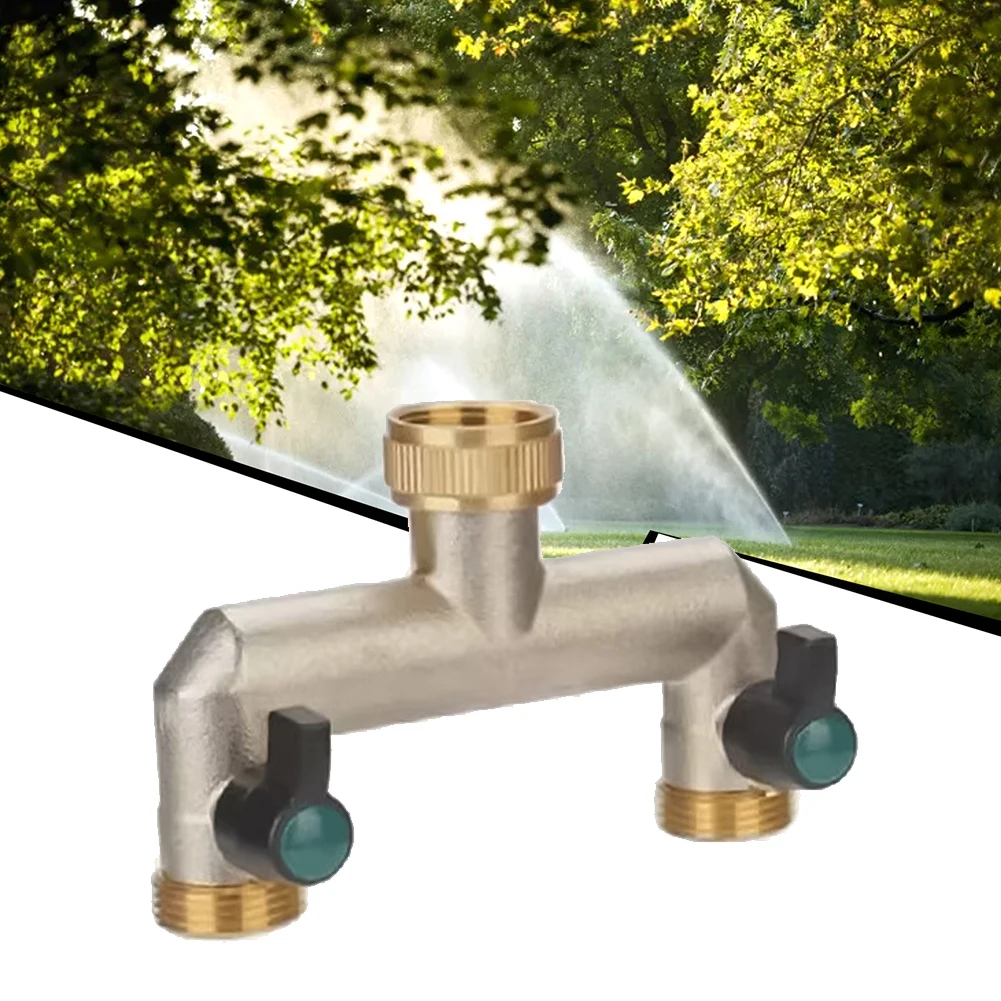 2-way Hose Splitter Nipple Connect Water Distributor Water Separator Garden Tap Water Splitter Conector Drip Irrigation Adapter