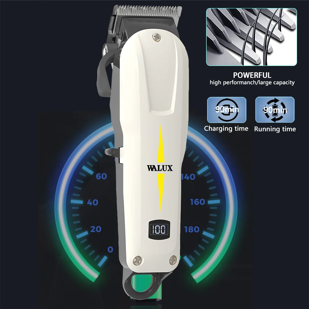 Economical Professional Home Clipper Adjustable Cutting USB Rechargeable Lithium Battery Safe Trimmer Men Hair Cutting Machine image 3