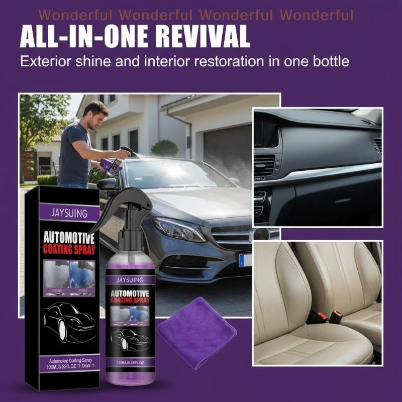 Automotive Coating Agent for Paint Polishing Restoration Interior Dashboard Seat Instrument Panel Oxidation Prevention Cleaner