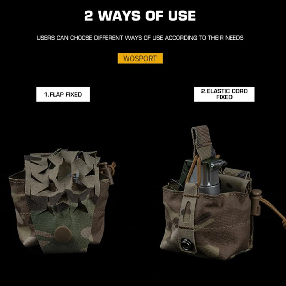 Custodia per walkie-talkie Borsa multiuso per archiviazione Molle Marsupio leggero per walkie-talkie a sgancio rapido per la caccia softair