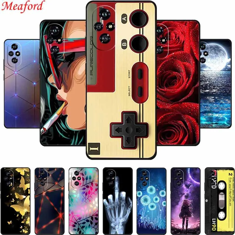 For Honor 200 Pro 5G Phone Case Honor200 Pro Black Silicone Soft Coque For Honor 200 Pro Back Cover Case 200Pro Funda Para Shell