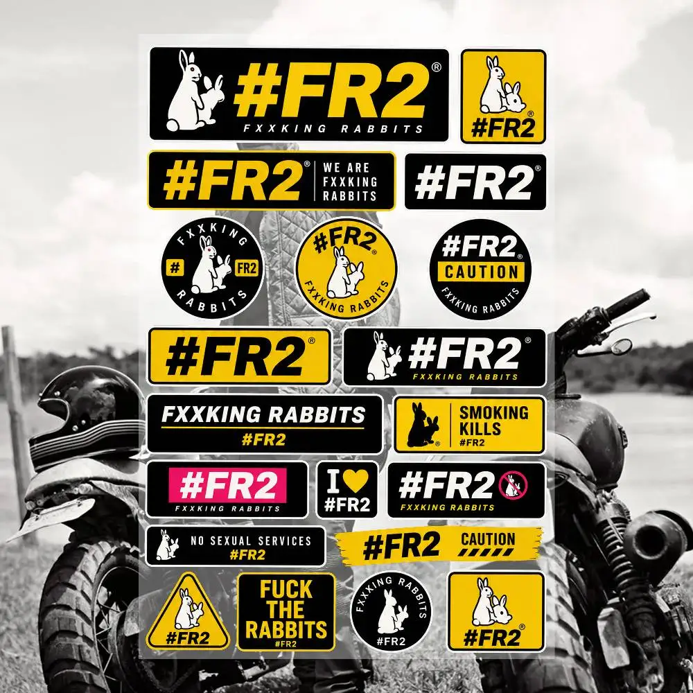F-R2 Ästhetische Graffiti Wasserfeste PVC-Aufkleber für Auto Motorrad Skateboard Helm Notizbuch