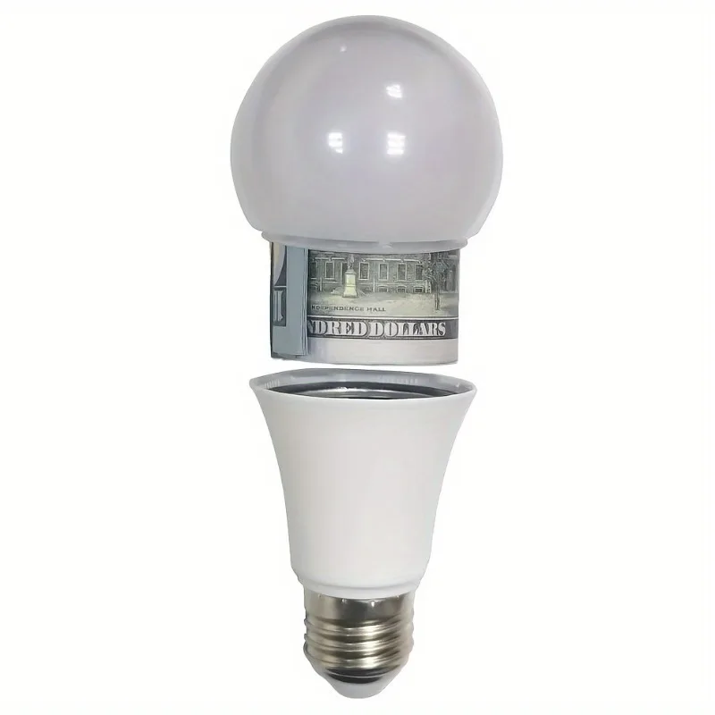 1 PCS Imitate Bulb Shaped Safety Storage Box (Non Real Bulb), Simulated Bulb Storage Box, Party Gift, Holiday Gift
