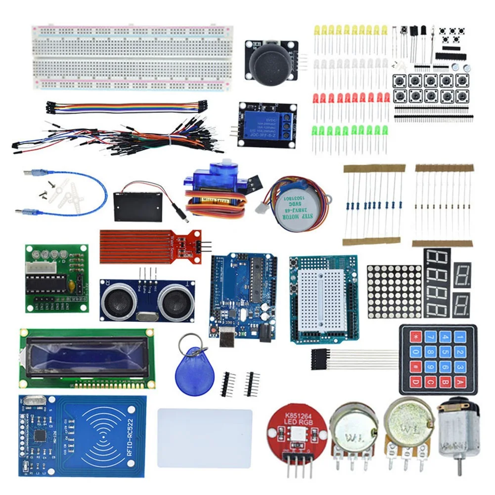 SWXF  Kit for R3 - R3 Breadboard and Holder Step Motor / Servo /1602 LCD / Jumper Wire/ R3