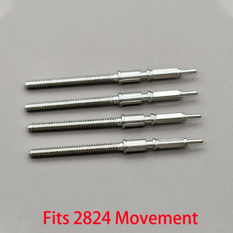 

2PCS/4PCS 2824 Stainless Steel Crown Movement Crown Stem For 2824 Automatic Mechanical Movement Stem Repair Accessories