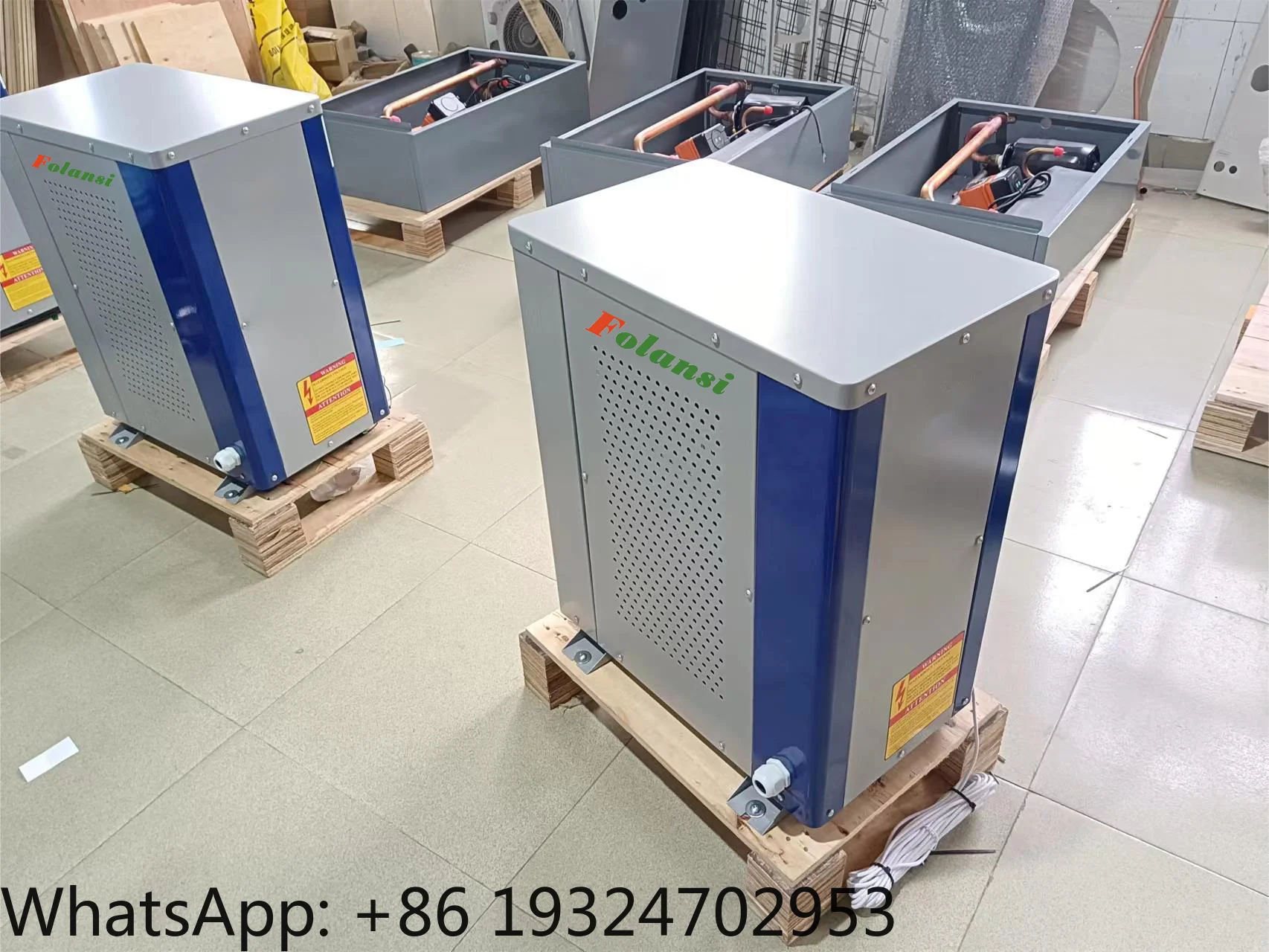 7KW Ground-source and Water-source Heat Pump with WIFI Control, R32 Refrigerant,HEATING COOLING