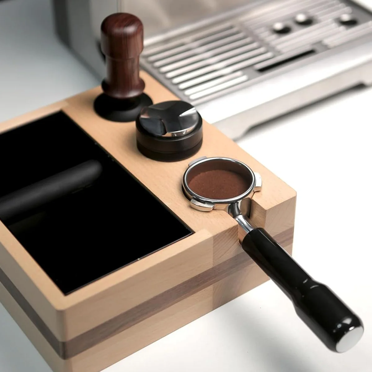 A58E-54MM Профессиональный портафильтр для кофе эспрессо без дна из нержавеющей стали с корзиной для фильтра с одной и двойной чашкой