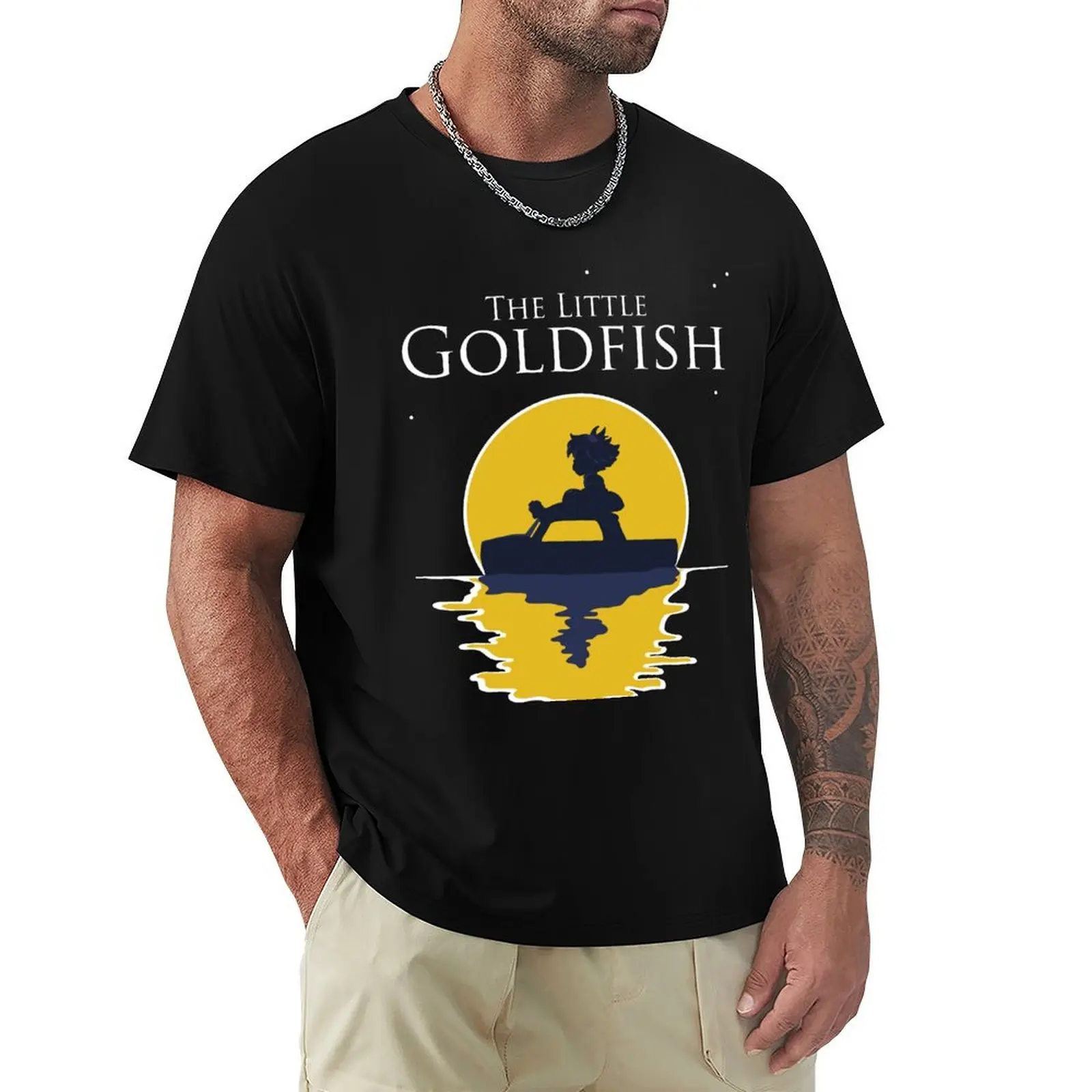 

The Little Goldfish T-Shirt Basic Breathable Solid Color T-Shirt
