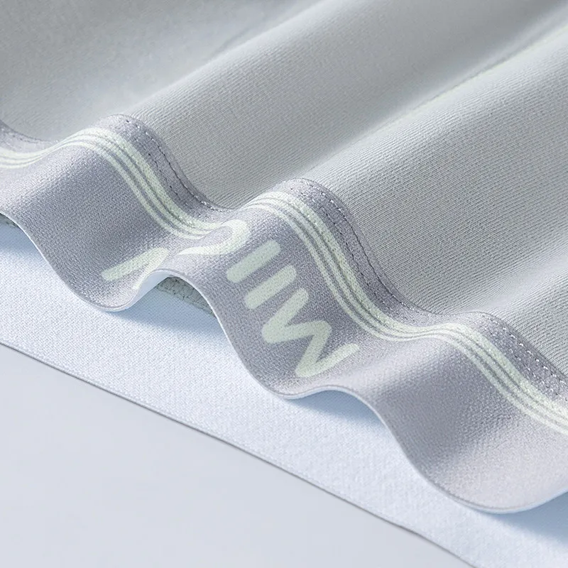 MiiOW 3 قطعة بتمشيط القطن الرجال الملاكمين ملخصات 7A مضاد للجراثيم المنشعب الرجال سراويل رجل السروال تنفس لينة ملابس داخلية رجالي #5