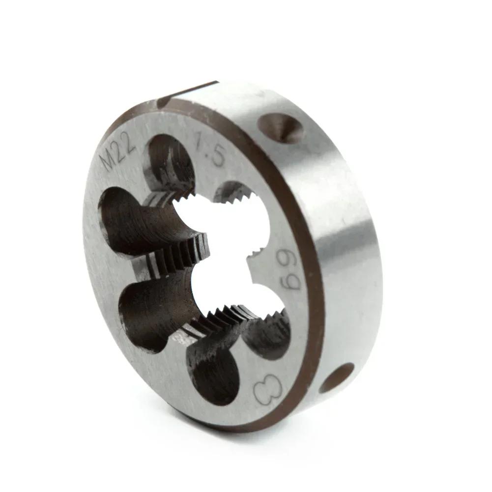 HSS M22 X 1.5mm Tap & M22 X 1.5mm Die Metric Thread Right Hand High Speed Steel Hand Tool Tap Die Set Drill Machined Parts