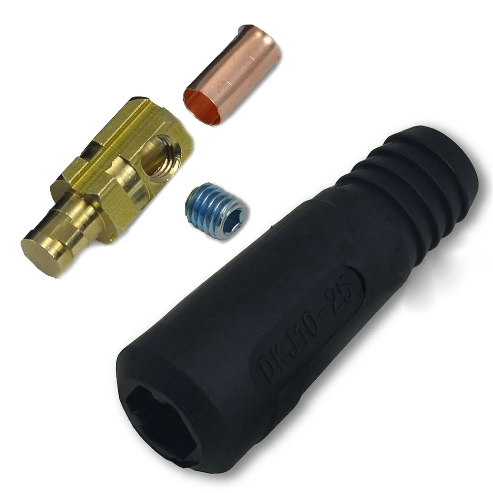 Efficient Welding Cable Joint Quick Connector Set for DKJ1025 Machines Rated at 100Amp 200Amp with Strong Build