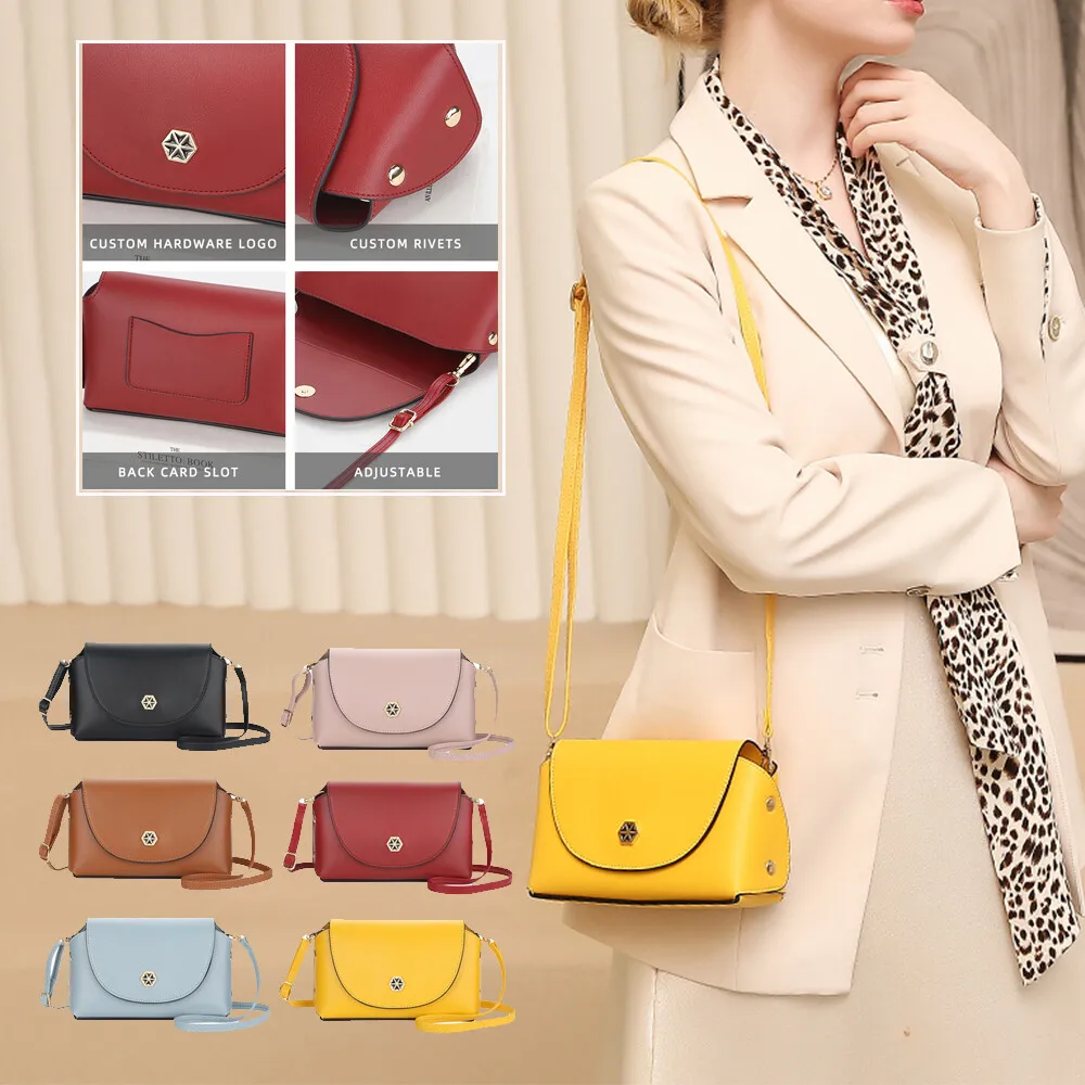 

Fashion Handbag Female Shoulder Bag Womens Crossbody Bags PU Leather Phone Purse Simple Crossbody Shoulder Pocket