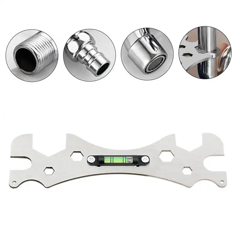 1PCS Special Shower Wrench Faucet Wrench With Level Shower Faucet Ranging Ruler Multifunctional Spanner Bathroom Repair Tool