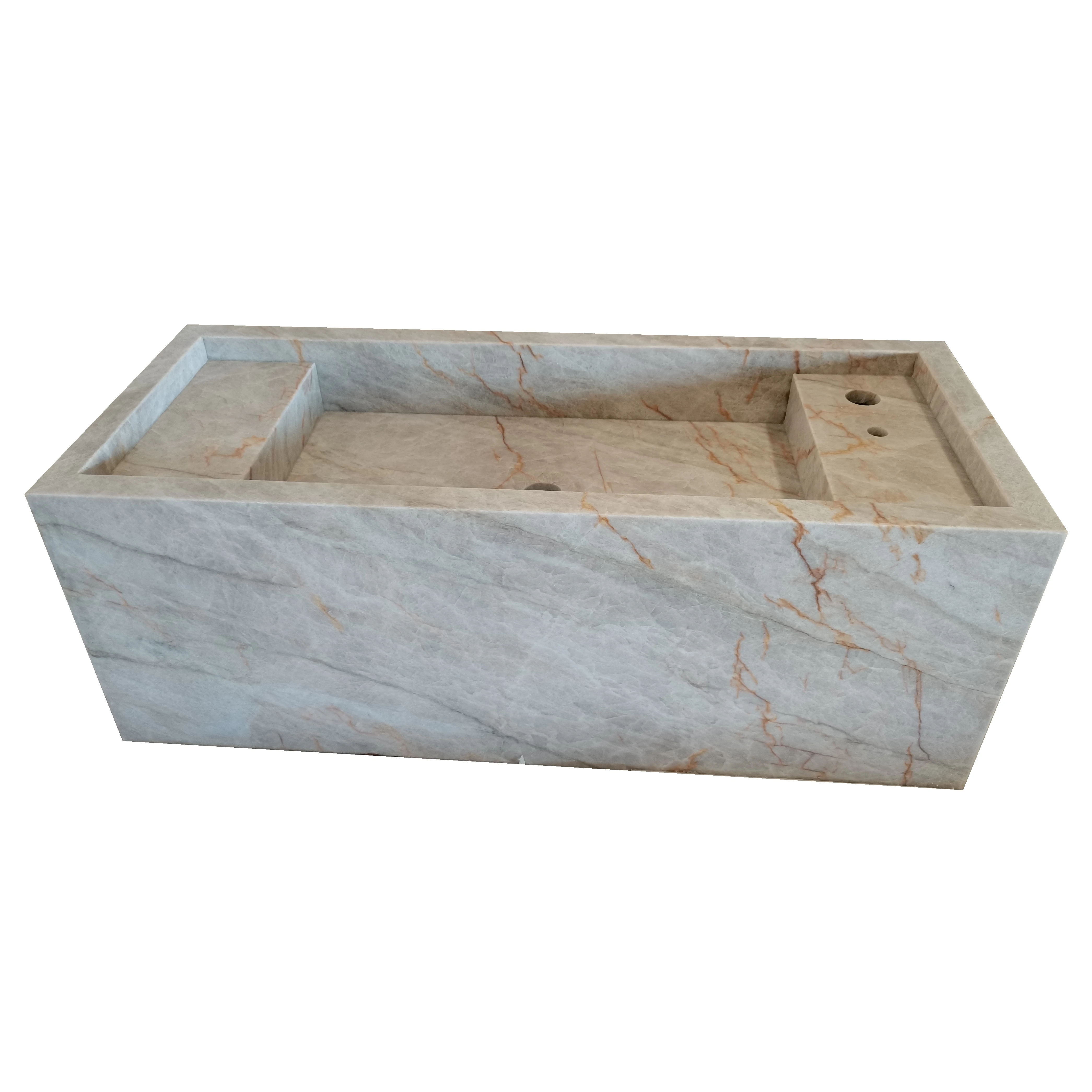 Modern Nature Stone Wash Clothes Super White Marble Laundry Sink With Good Price