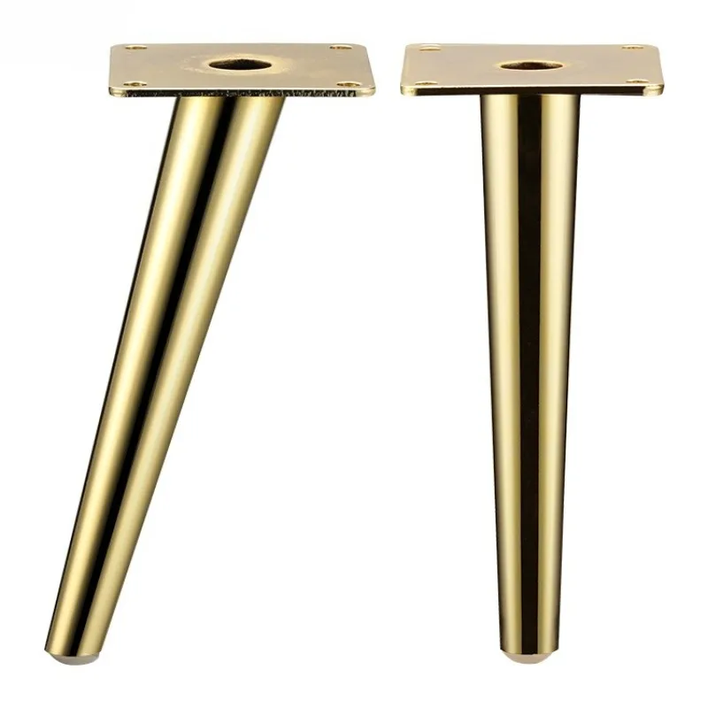 

Metal 32mm Diameter Sofa Legs with Inclined Electroplating and Imitation Gold Inclined Cone Tube Sofa Legs