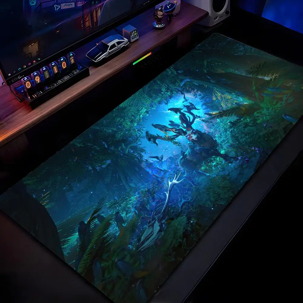 

Коврик для мыши Lion Tiger Eagle Crocodile Bear Deer, коврик для мыши с HD-печатью, нескользящий коврик для мыши с запирающимся краем XXL90x40 см K