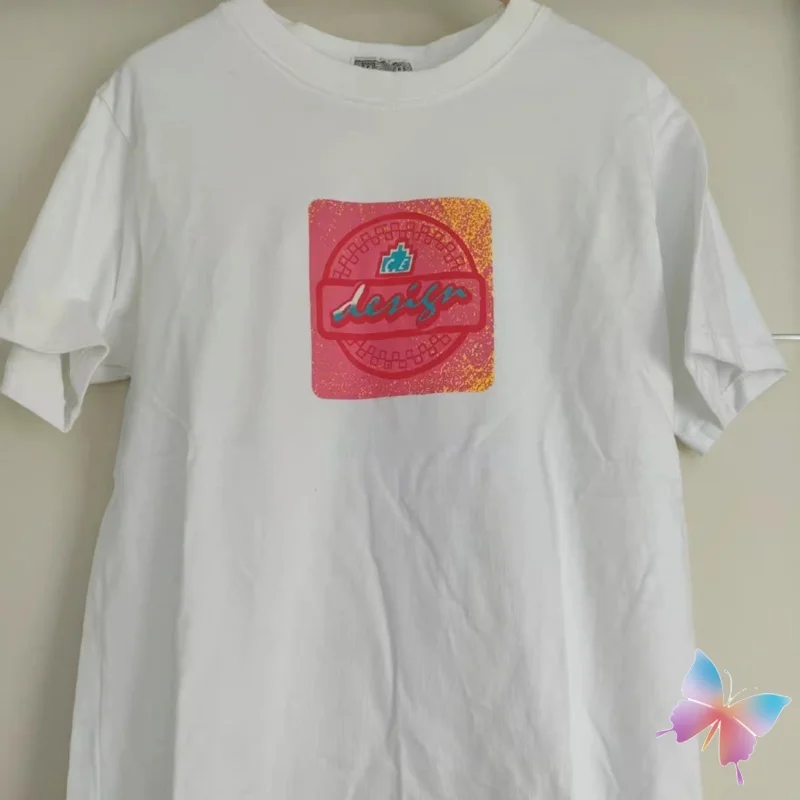 

25ss CAVEMPT T-shirts Front Back Design Graffiti Print Black White Couple Round Neck Short Sleeve Casual Loose Men Women CE Tops